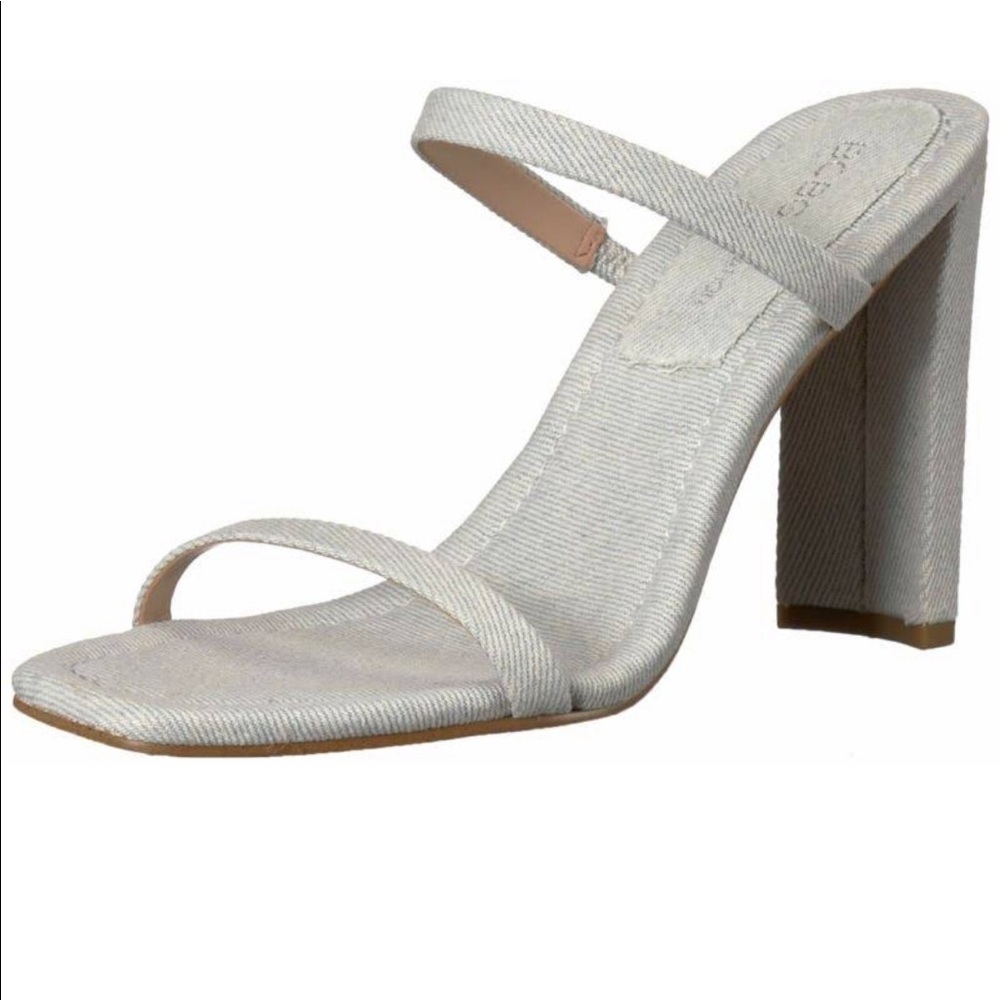 BCBGeneration Whitney Denim Heels NWB